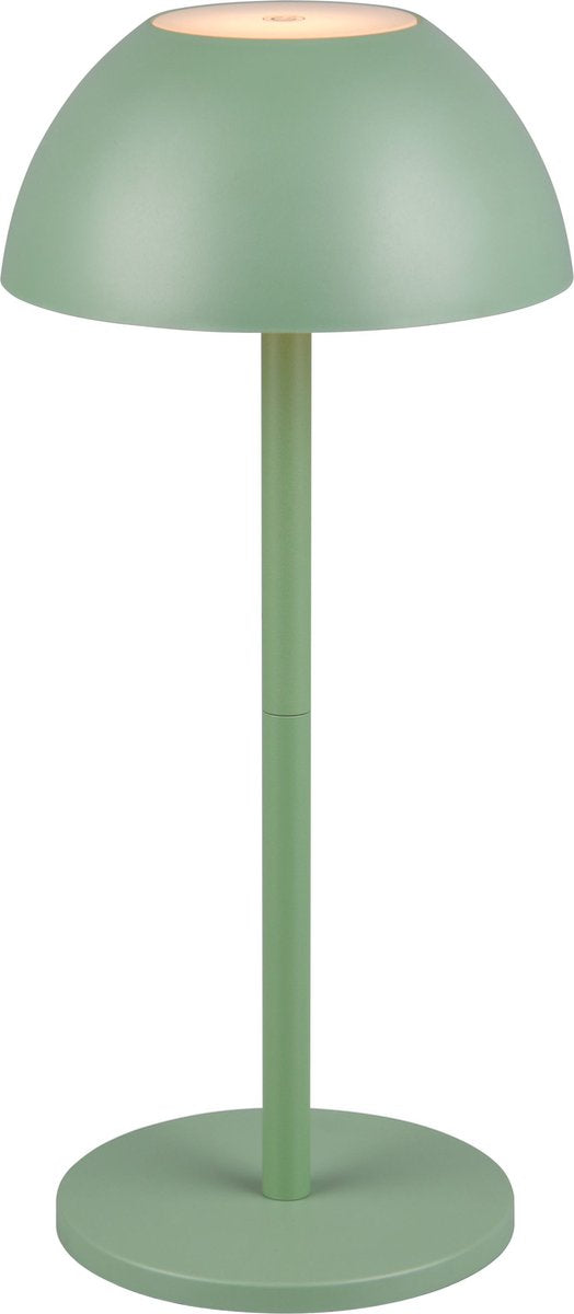 Rl lebe deine Lichtrealität Ricardo - Tischleuchte - Pistaziengrün - inkl. 1x SMD 1,7 W - 4-Stufen-Touch - USB-Anschluss - Beleuchtung auf und ab - Batteriebetrieb - Außenbeleuchtung - IP54
