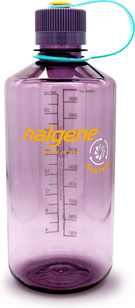 Nalgene – Enghalsflasche – Trinkflasche – Wasserflasche – auslaufsicher – 1000 ml – BPA-frei – nachhaltig – Aubergine