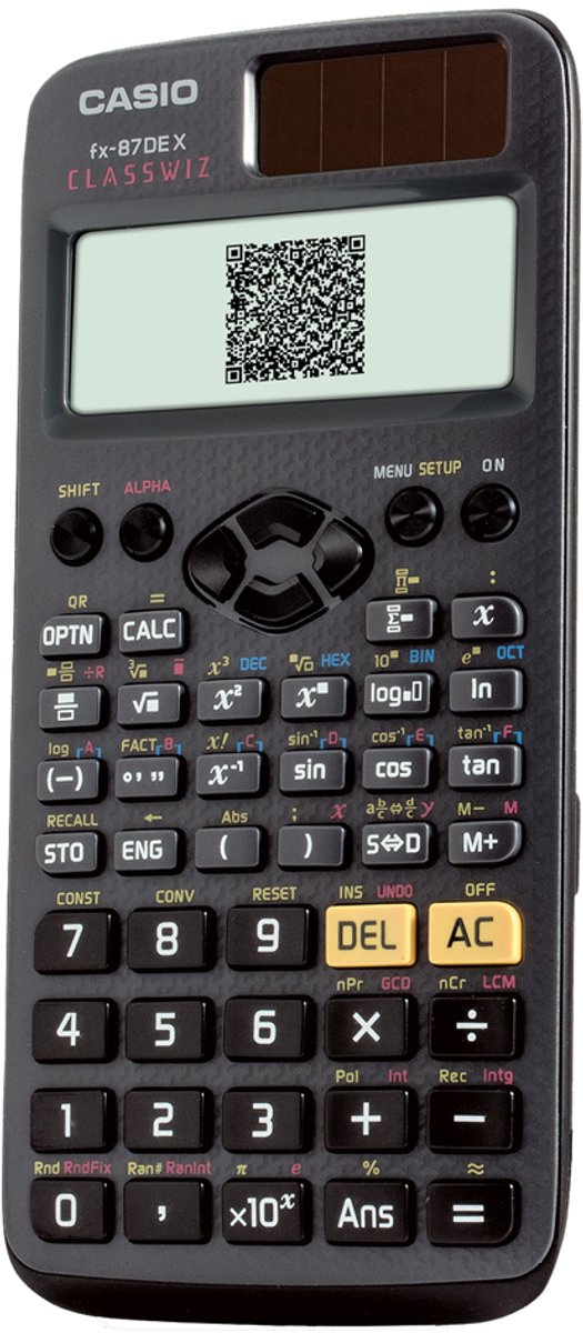Casio FX-87dex technischer Taschenrechner schwarz Anzahl der Anzeigepositionen: 16 solarbetrieben, batteriebetrieben (geb
