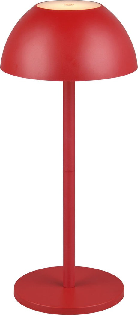 Rl lebe deine Lichtrealität Ricardo - Tischleuchte - rot - inkl. 1x SMD 1,7 W - 4-Stufen-Touch - USB-Anschluss - Beleuchtung auf und ab - Batteriebetrieb - Außenbeleuchtung - IP54