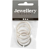 Creativ Company Schlüsselanhänger, D 28 mm, versilbert, 4 Stück 1 Box