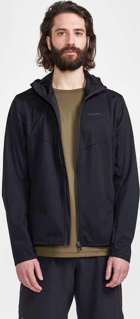 Craft Adv Essence Hydro Jacket M Herren-Sportweste – Schwarz