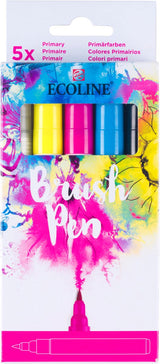 Bruynzeel Ecoline Pinselstift-Set Primär, 5 Farben