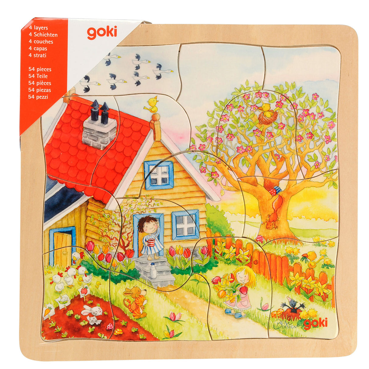 De Goki 4-Layer Puzzle Joreszäiten, 54st.