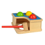 Goki Schlagbank und Murmelbahn 18x18x8cm, Holz