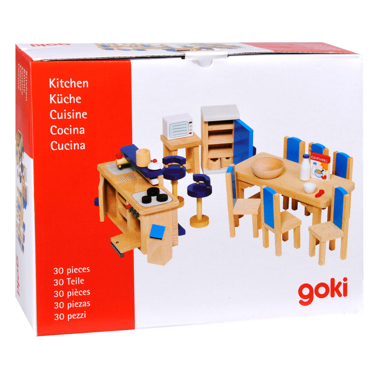 Goki dollhouse möbler kök