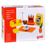 Goki Dollhouse Furniture Living Room, 24dlg.