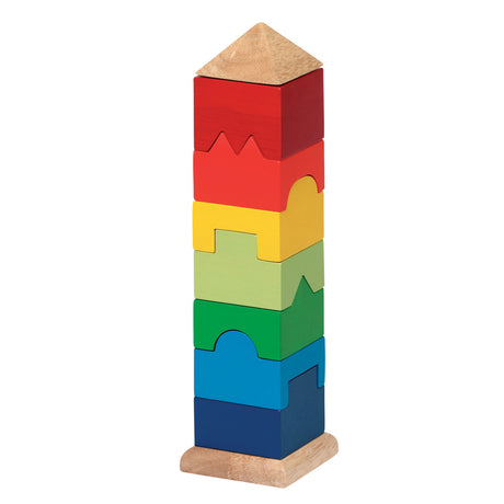 Goki Stapelturm aus Holz, 9-teilig.