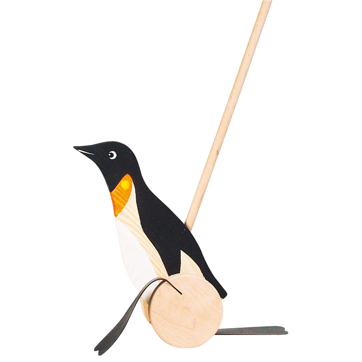 Goki wooden push figure penguin