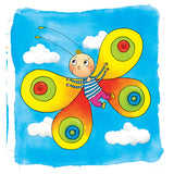 Goki Puzzle: Schmetterling 20x20x1,5cm, 4 Lagen, 44-teilig, Holz, 3+