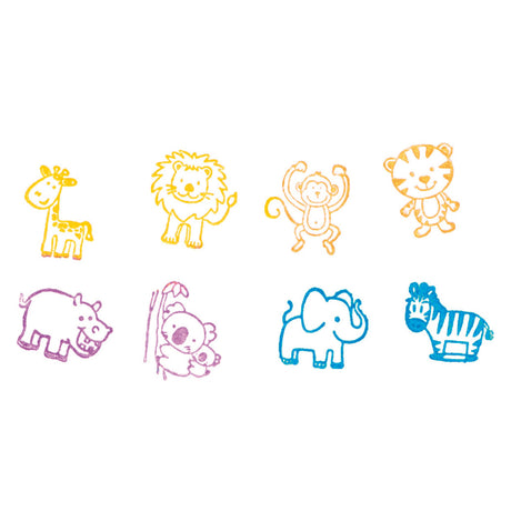 Goki Wooden Stamp Set - Wild Animals