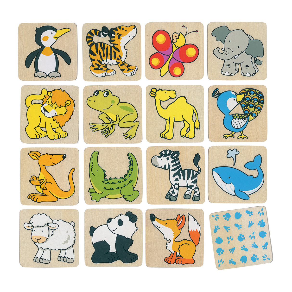 Goki Wooden Memo Animal, 32dlg.