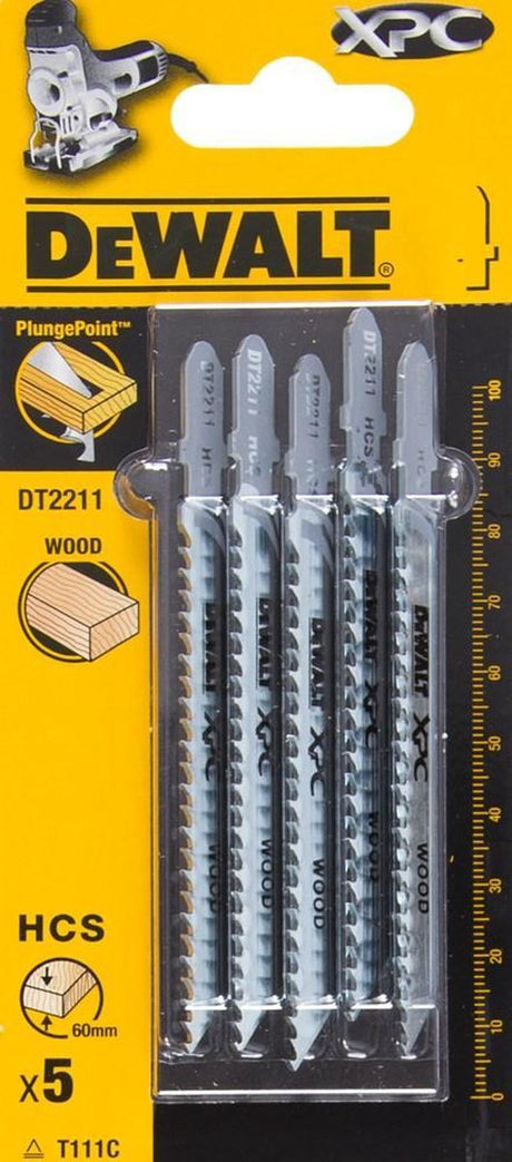 Dewalt dt2211-qz – Holz-Stichsägeblätter – 100 mm – Plunge Point™ – Bimetall