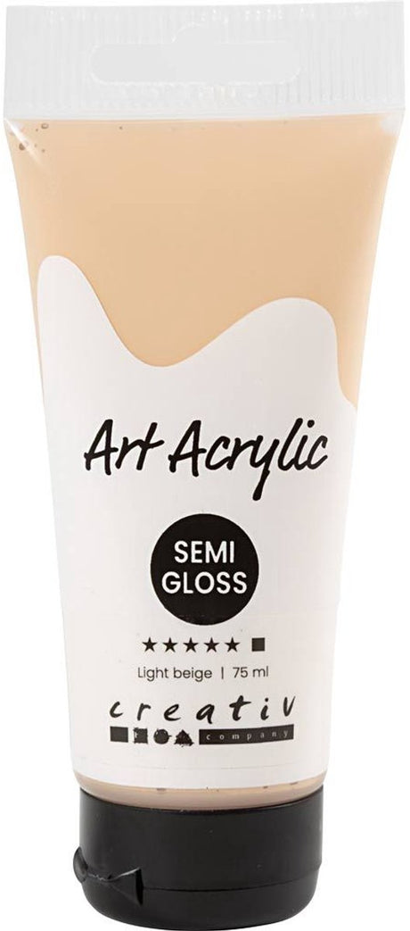 Pigmentkunst-Acrylfarbe – Pastellkoralle – transparent – 75 ml