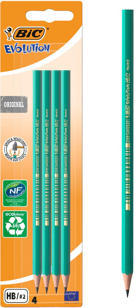 Bic Conté Bleistift Ecolutions Evolution Blister mit 4 Stück