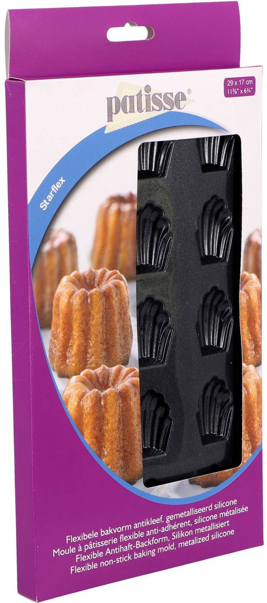 Patisse Starflex Mini-Madeleine-Form 15 Fächer 29 x 17 cm | 2 Stk