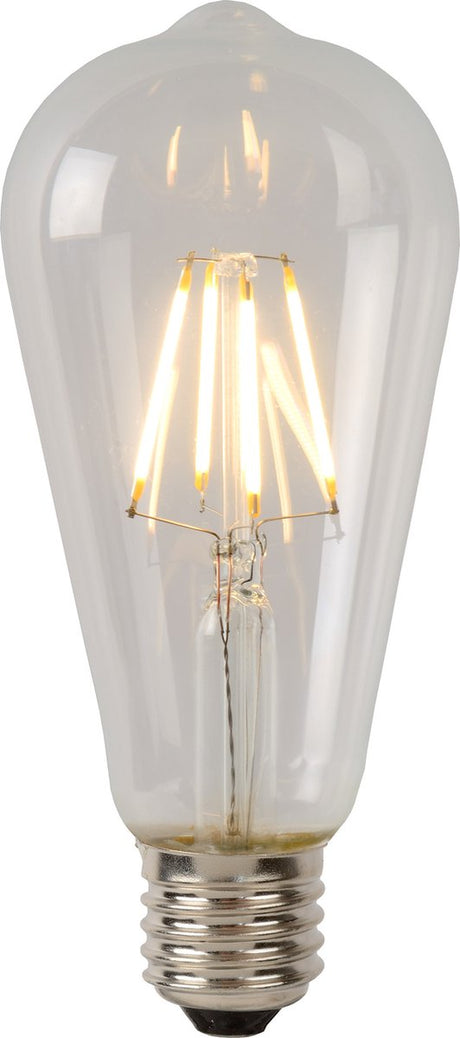 Lucide ST64 Klasse A – Glühlampe – ø 6,4 cm – LED – E27 – 1 x 7 W 2700 K – transparent