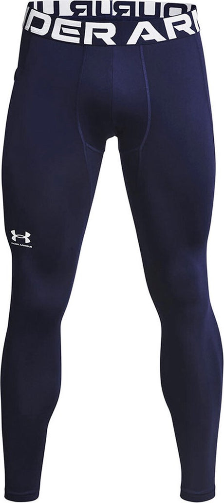 Under armour ua cg armour leggings-blu heren sportlegging - midnight navy - wit