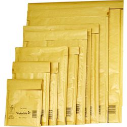 Gevoerde enveloppen sealed air goud 210 mm x 120 mm