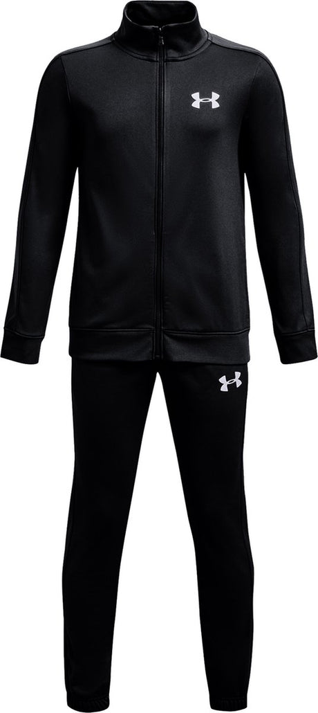 Under Armour ua Rival Knit Track Suit-Blk Jungen-Trainingsanzug – Schwarz – Weiß