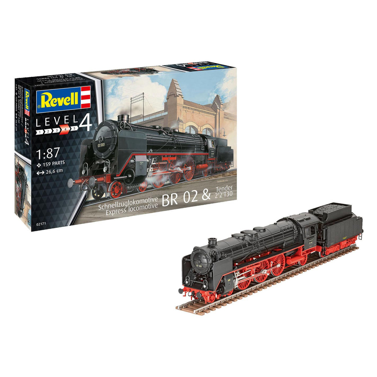 Revell Express Locomotive BR 02 TENK 2'2'T30 Modelna stavba