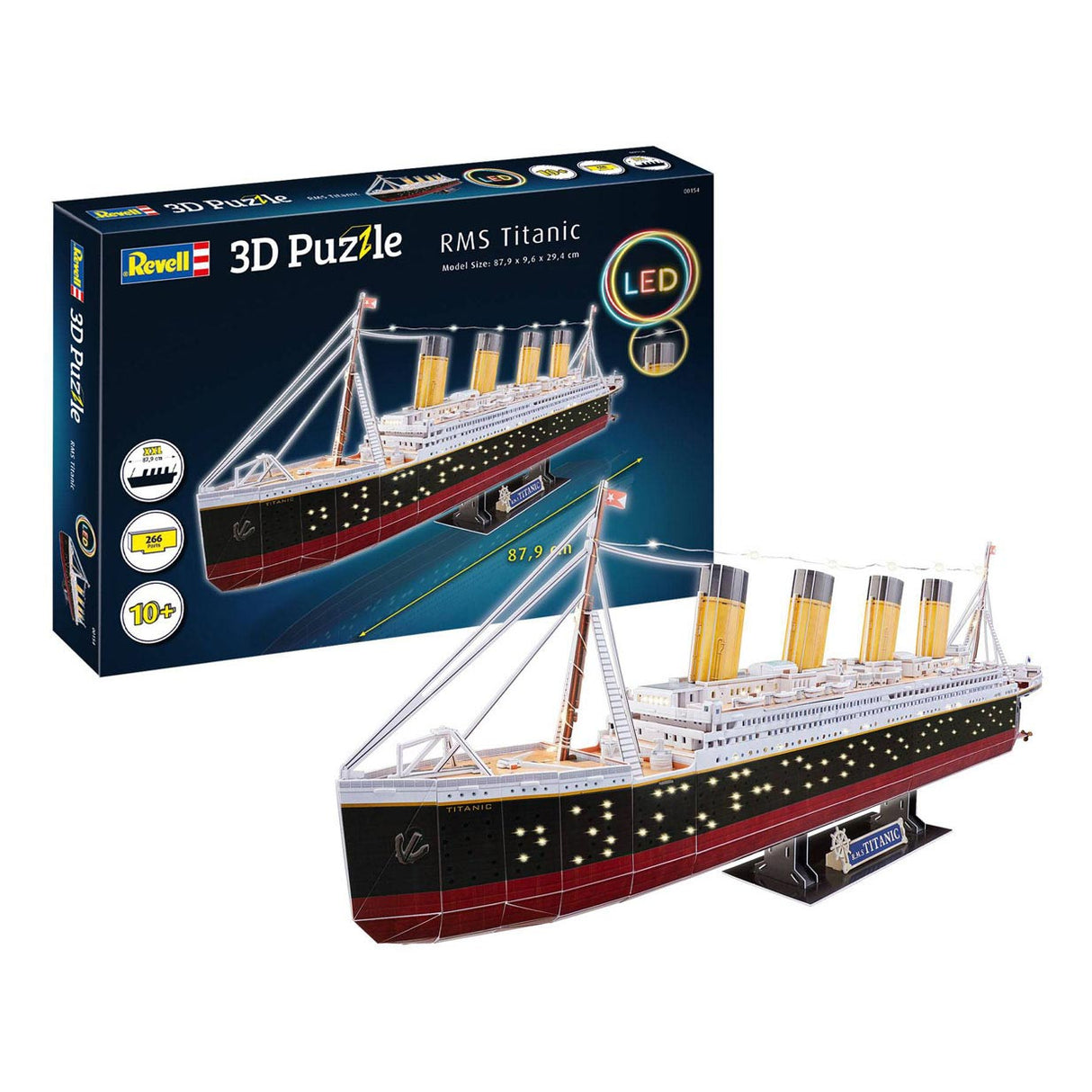 Revell 3D Puzzle Kitings Package - RMS Titanic LED Edition