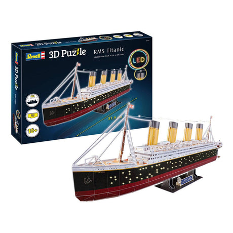 Revell 3D-Puzzle-Bausatz - RMS Titanic LED Edition 266tlg.