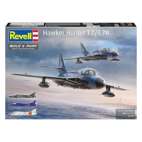 Revell modelbouwpakket - hawker hunter t.7 t.7a