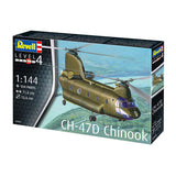 Revell Modellbausatz Militärfahrzeuge – 03825 CH-47D Chinook Heli Kunststoff – 1:144 – Modellbau