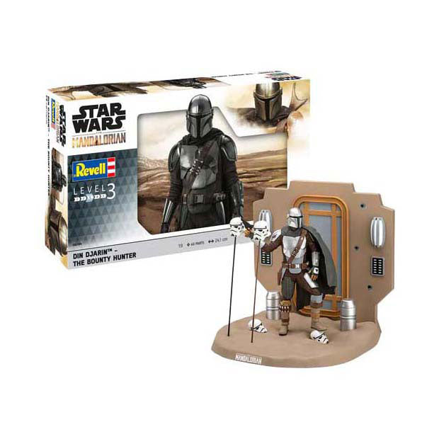Revell Modellbausatz Star Wars – Din Djarin, der Kopfgeldjäger, der Mandalorianer 1:9 – 60 Stück.