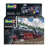 Revell Modellbausatz - Schnellfahrende Lokomotive S3 6 BR18 mit Tende 1:87 - 154-tlg.