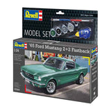 Revell Modellbausatz - 1965 Ford Mustang 2+2 Fastback 1:24 - 82-tlg. - inkl. Grundfarben