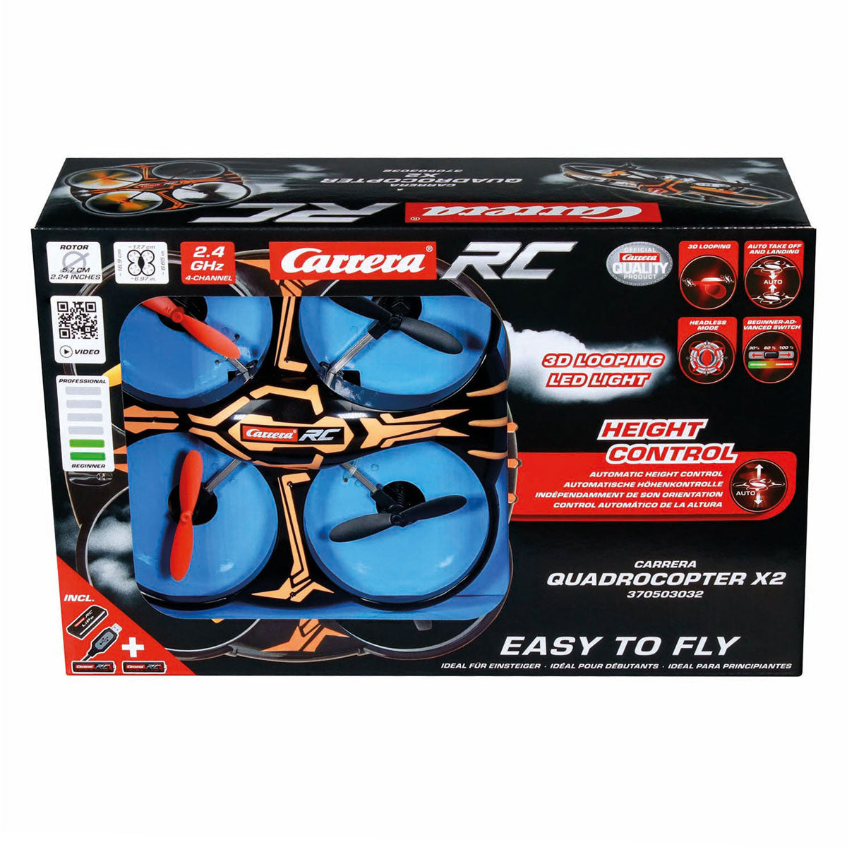 Carrera RC 2,4 GHz Quadrocopter x2 Drohne