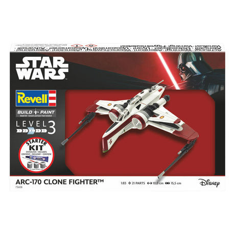 Revell modelbouwpakket starter kit arc-170 fighter 1:58 - 21dlg.