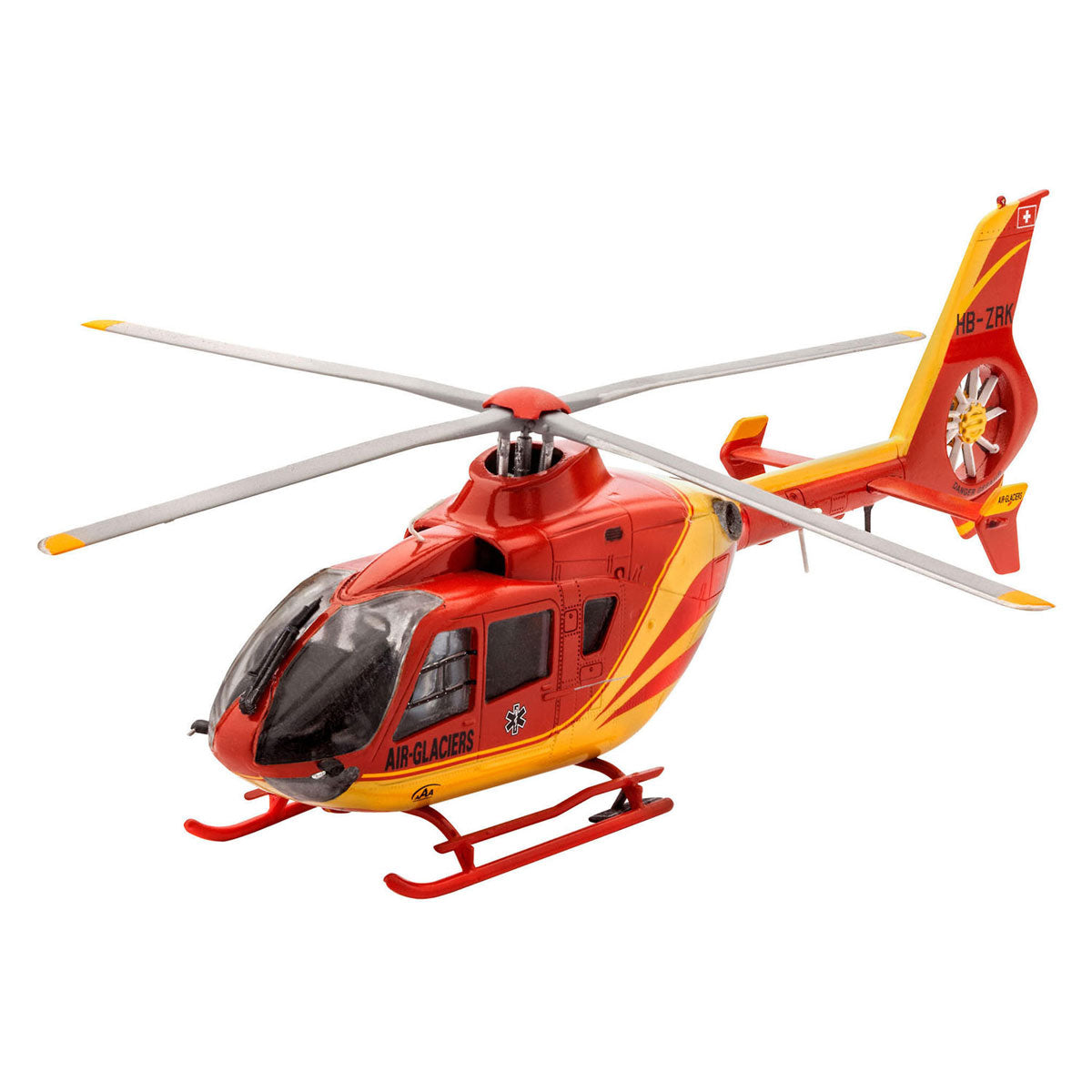 Revell modelbouwpakket starter kit airbus helicopters ec135 air-glaciers 1:72 - 75dlg.