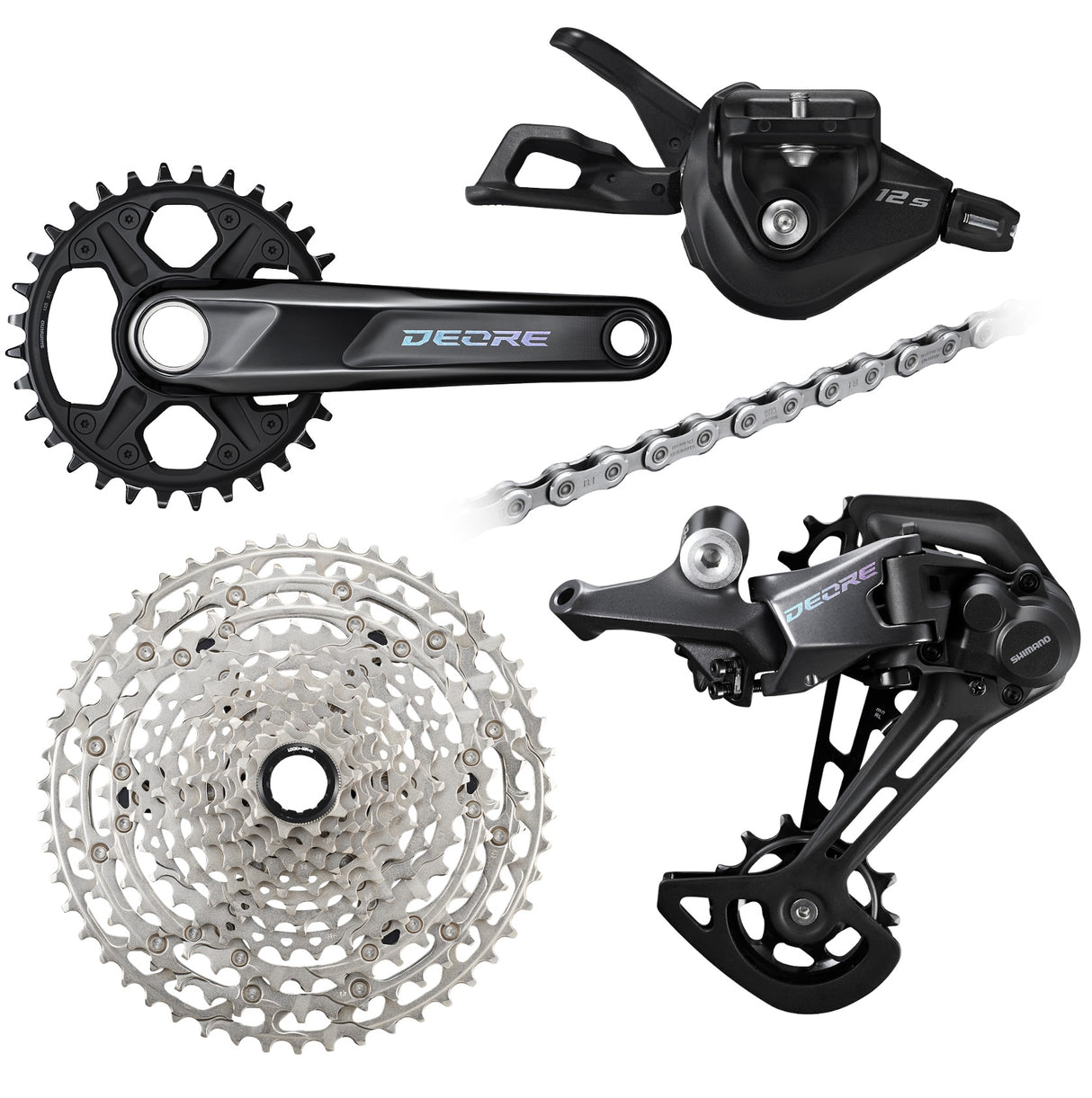 Shimano Deore Group Set MTB 1x12 Geschwindigkeit vollständig