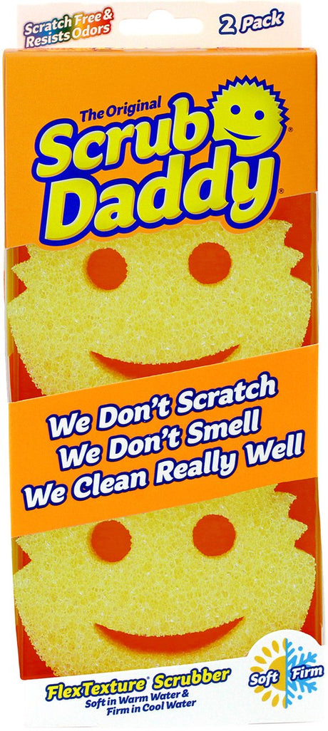 Scrub Daddy Original Reinigungsschwamm – Gelb – 2 Stück