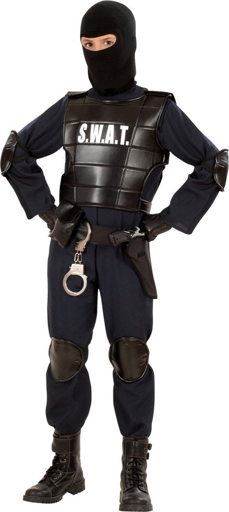 Finidi-Polizeianzug SWAT-Spezialeinheit Kind 164