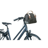 Basil Bohème City Bag - Elegante grüne Hand-, Schulter- und Lenkerbeutel für Frauen, geeignet für Elektrofahrräder und Stadtfahrräder - Schwarz