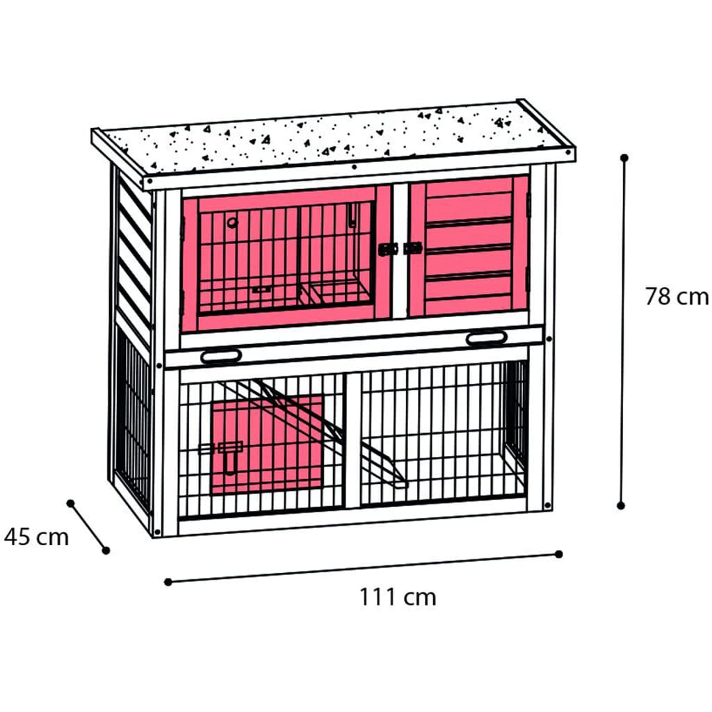 Flamingo flamingo coniglio loft loft urbano 111x45x78 cm