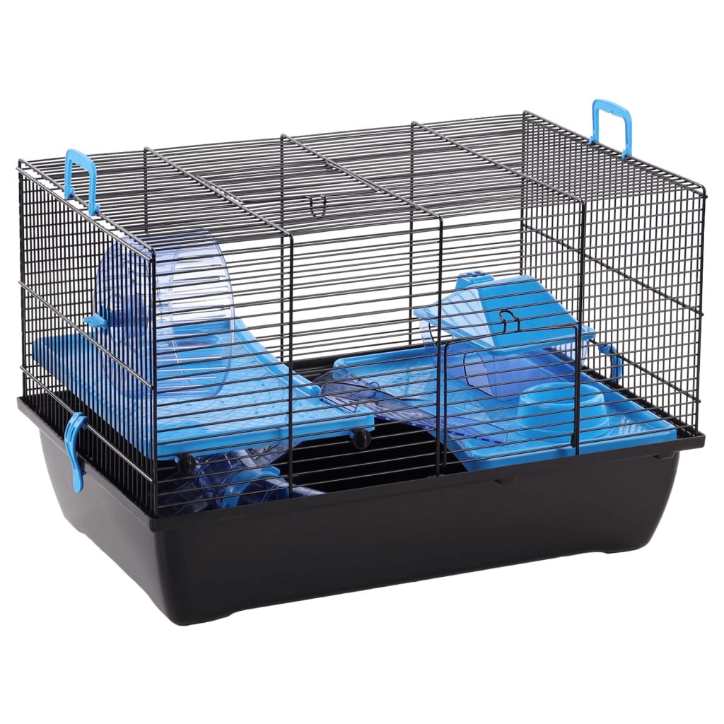 Flamingo Flamingo Hamster Cage Jaro 2 50.5x33x32.5 cm svart og blå