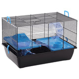 Flamingo Flamingo Hamster Cage Jaro 2 50.5x33x32.5 cm svart og blå