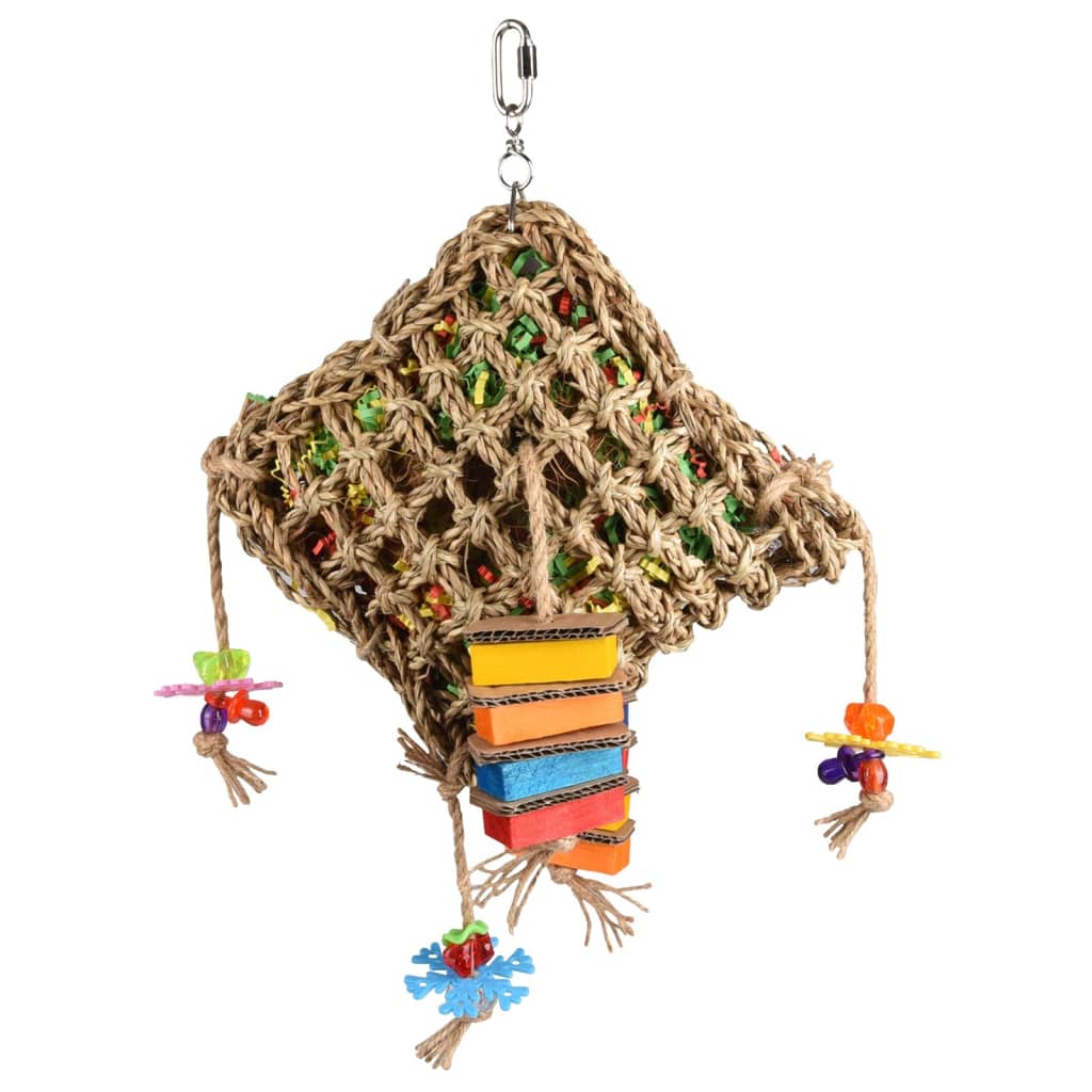 Flamingo Flamingo Bird Toys Papir Parrot Network Square 45 cm Multi -colorato