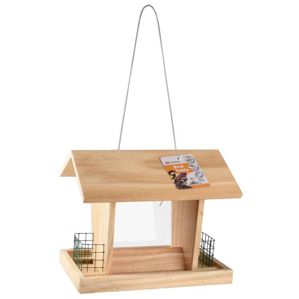 Flamingo Flamingo Bird Feeding House con silo Mado sospeso naturale