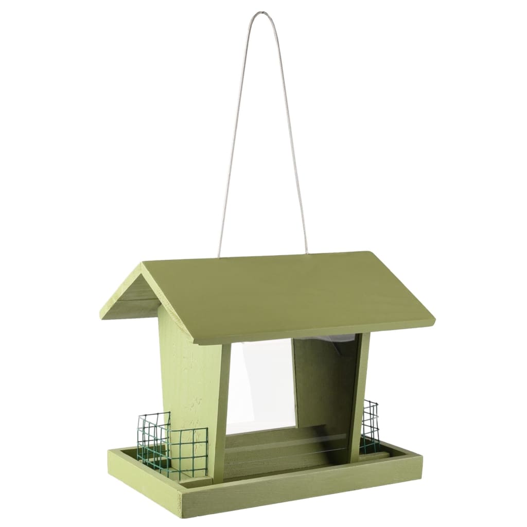 Flamingo Flamingo Bird Feed House med Silo Mado Green