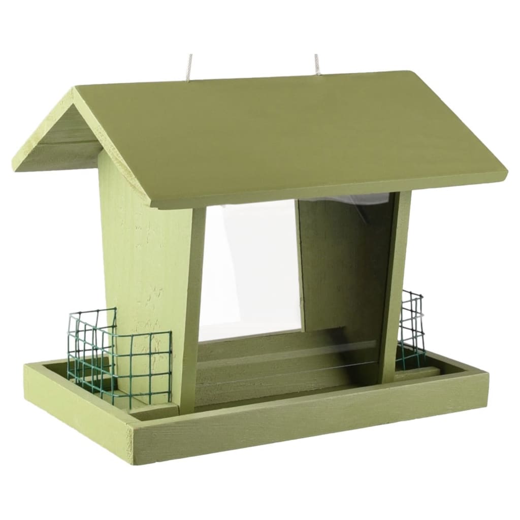 Flamingo Flamingo Bird Feed House med Silo Mado Green