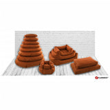 Cestino per cani fenicotteri fenicotteri con cerniera ziva ziva esagonale 60x20 cm color terracotta