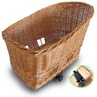 Basil Pasja - panier de vélo pour chiens - grand - 50 cm - panier arrière - Natural