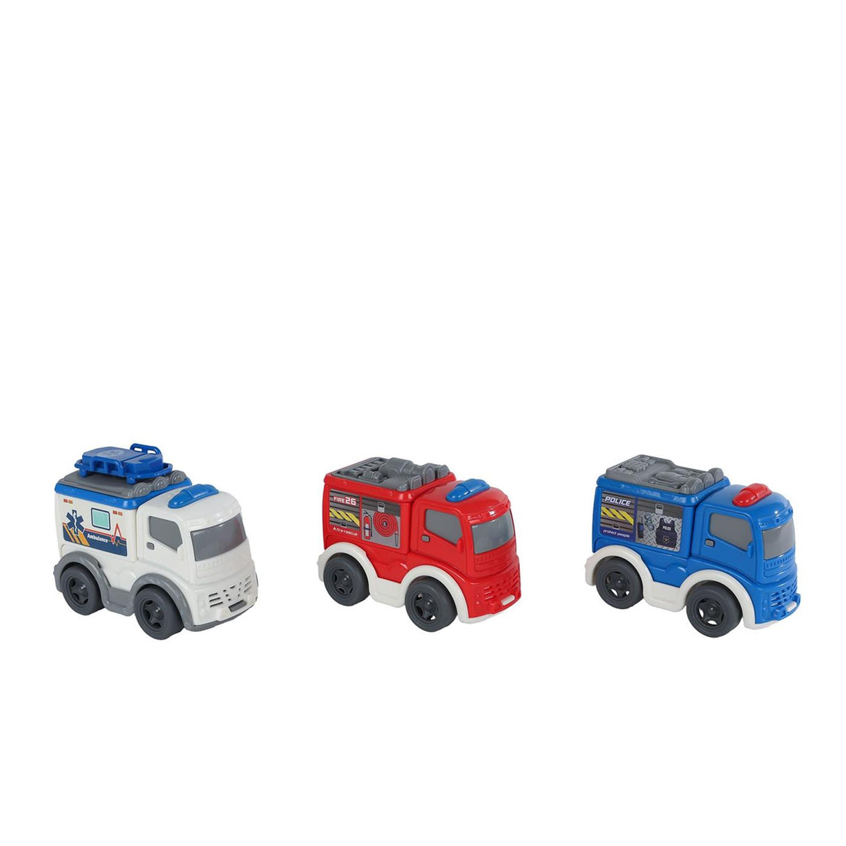 Mini Club Rettungsfahrzeug Freilauf 8cm