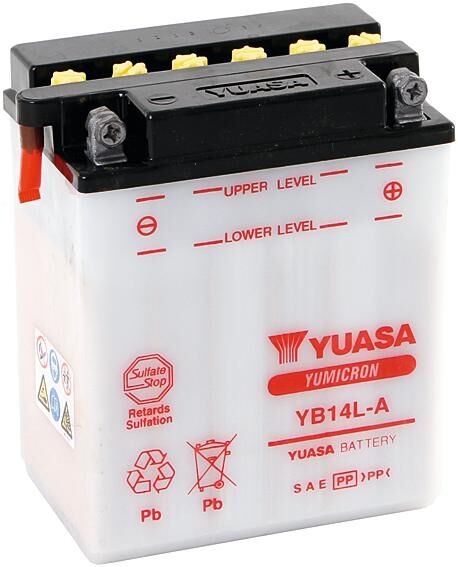 Yuasa Batterie YB14L-A Batterie YB14L-A Standard ohne SP